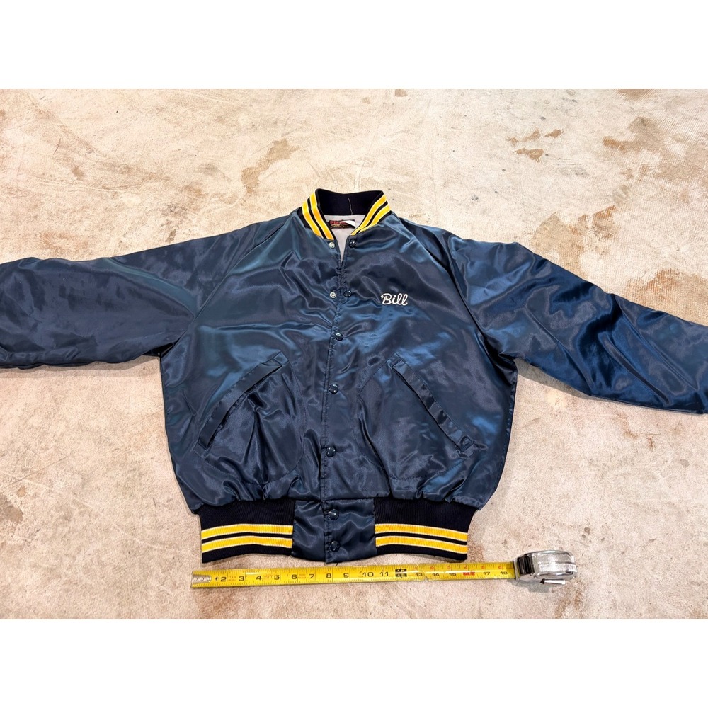 Vintage HTF Rosedale Amoco Jac Dunbrooke Satin Jacket USA Mens XL